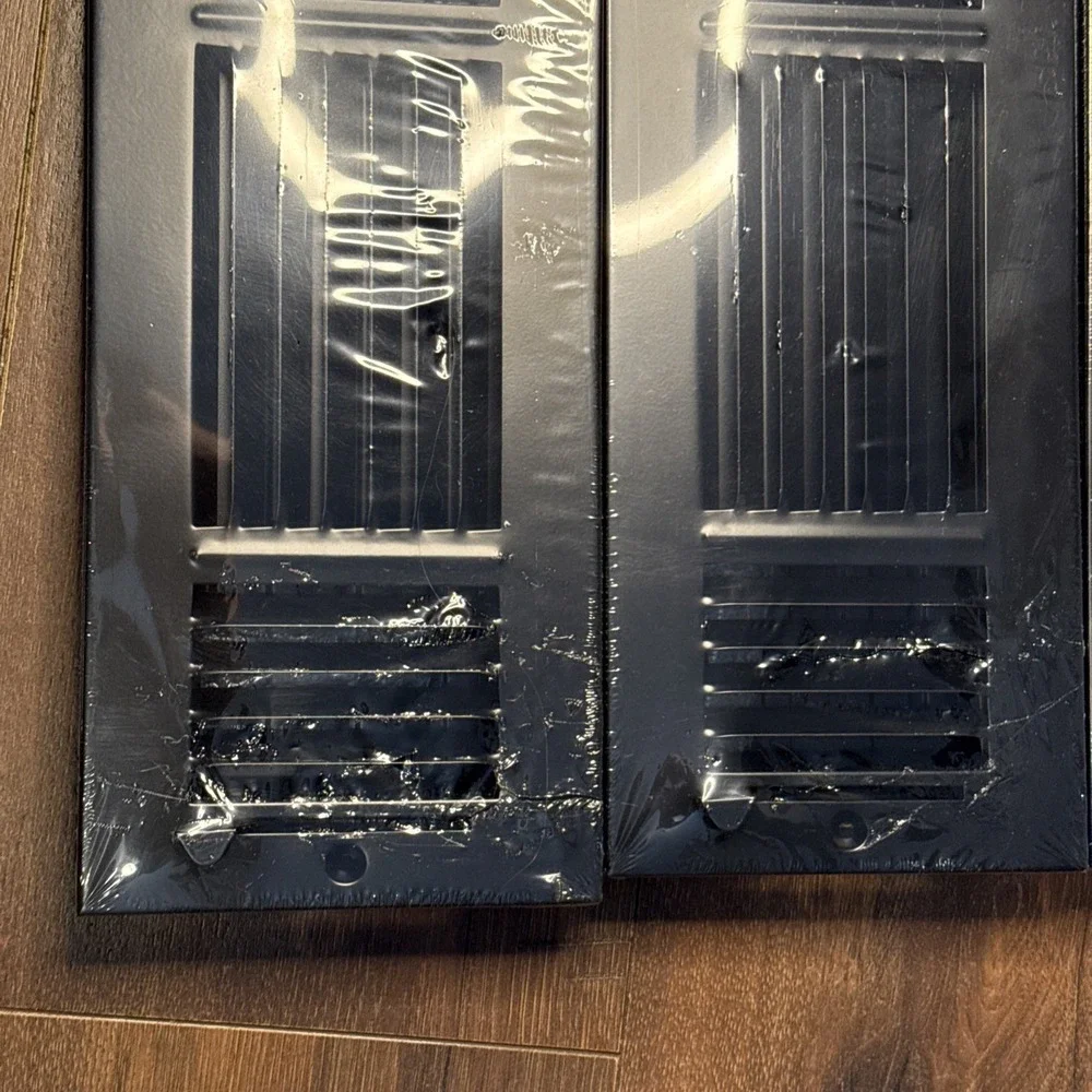Black Metal Decorative Vent Covers Grille‎ Louver Set of 3